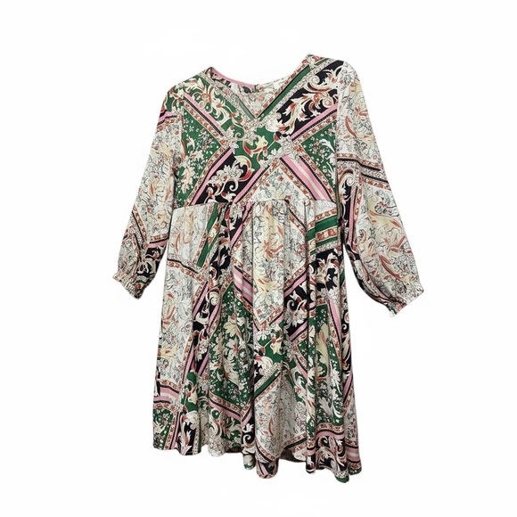 Umgee Tops - Umgee Empire waist boho tunic/dress Mulit Color Size Small.